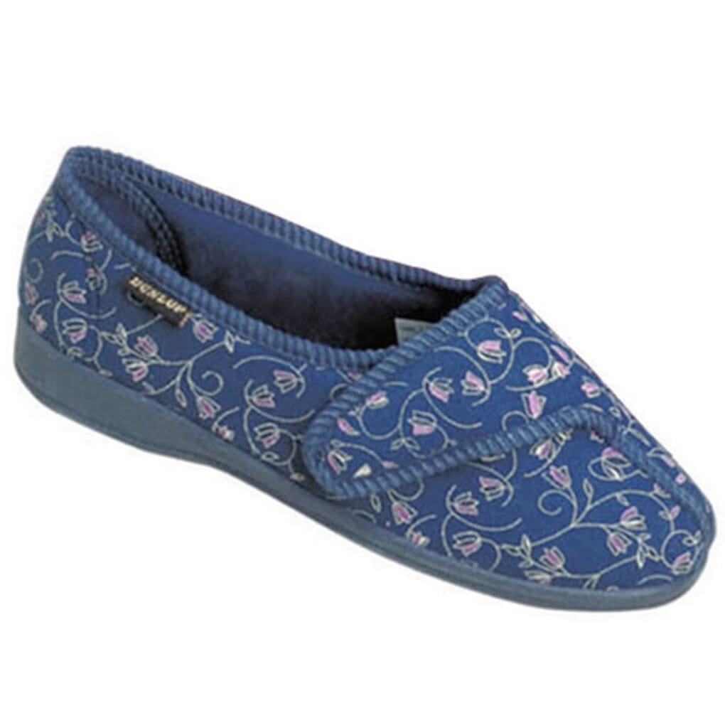 Ladies hot sale blue slippers