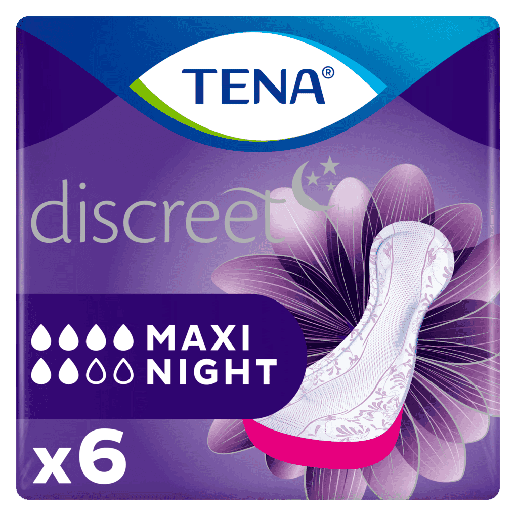 TENA Lady Discreet Incontinence Pads - Maxi Night - Single Pack - Complete  Care Shop