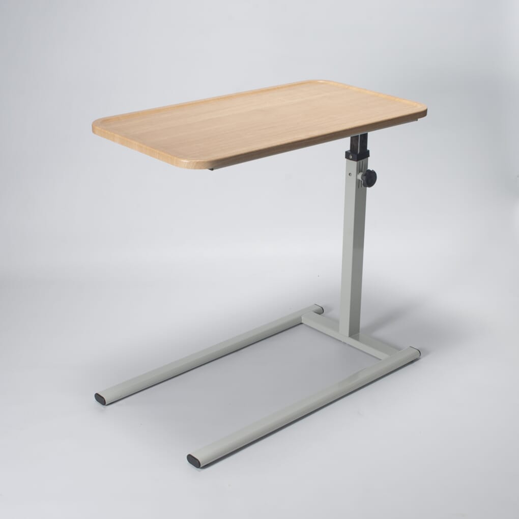 Bed table with on sale adjustable height