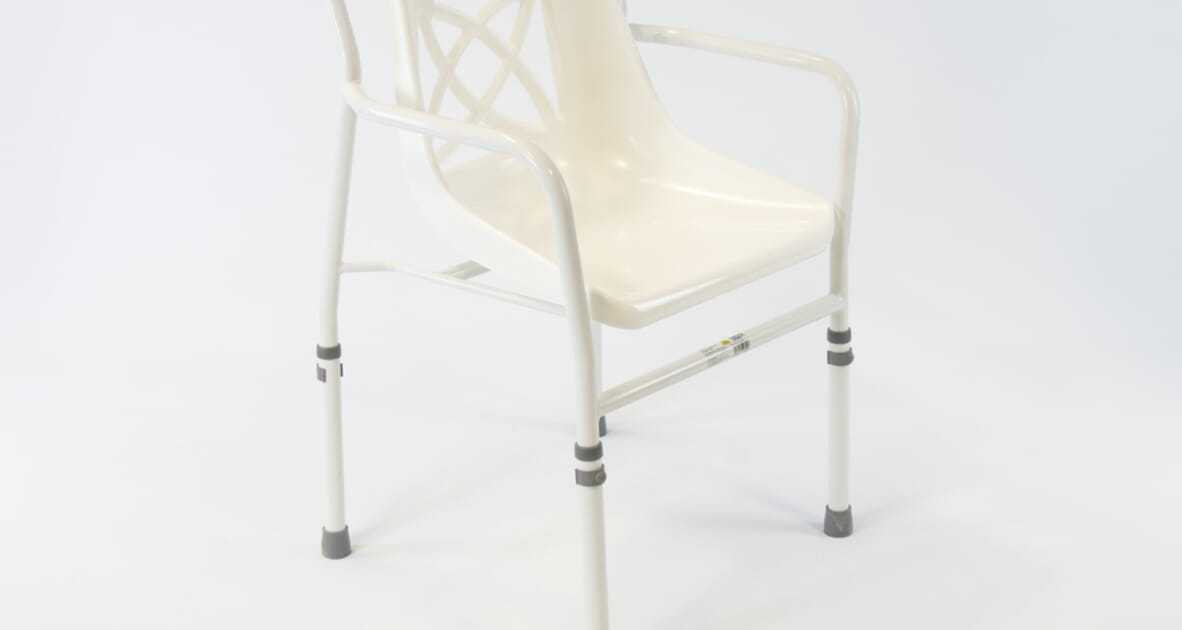 NRS Healthcare Height Adjustable Economy Shower Chair Complete Care Shop
