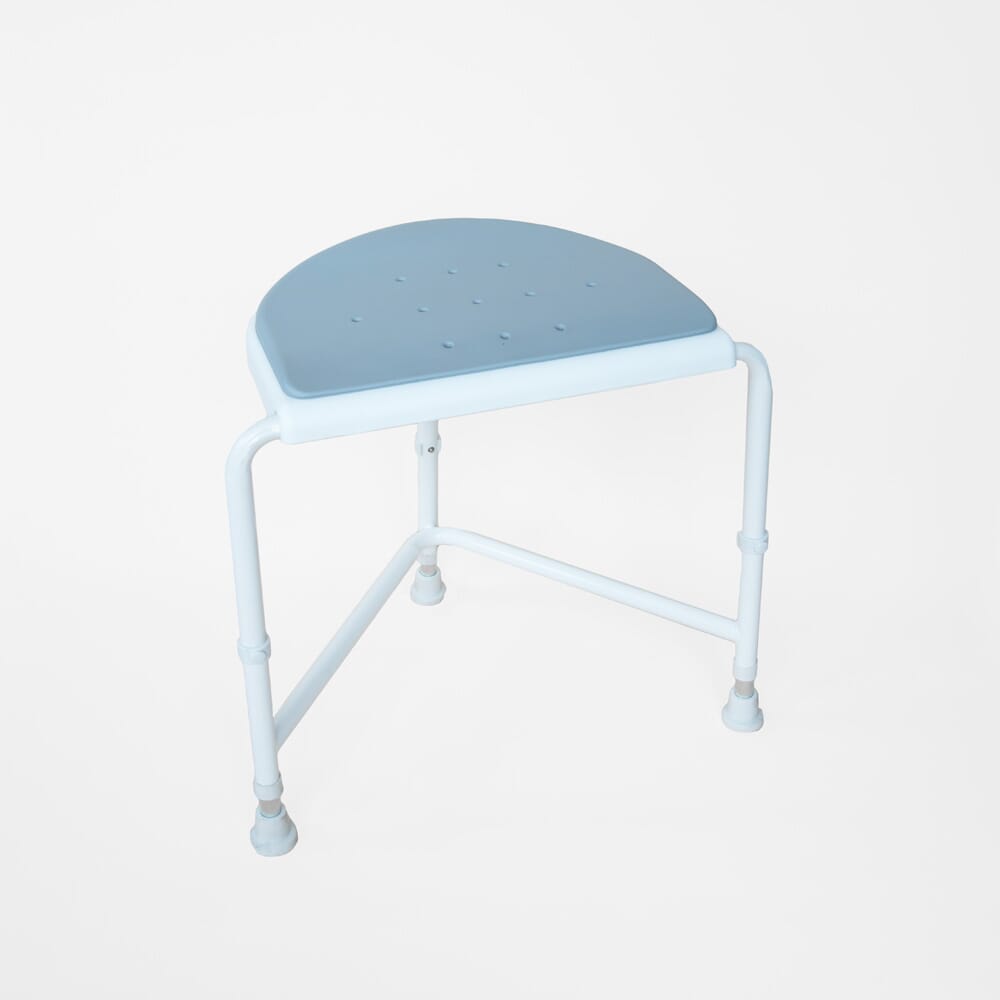 NRS Healthcare NUVO Padded Corner Shower Stool