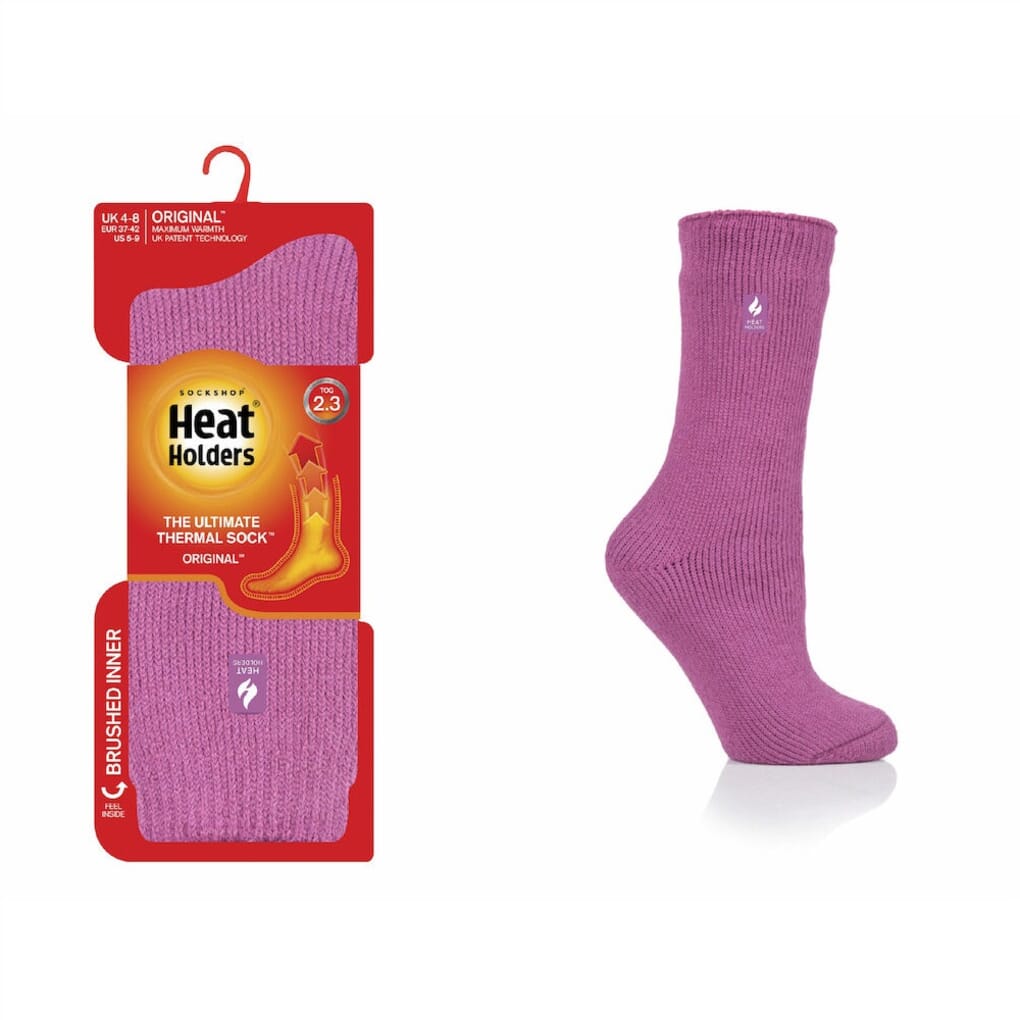Heat Holders Thermal Socks - Ladies, Pink - Complete Care Shop