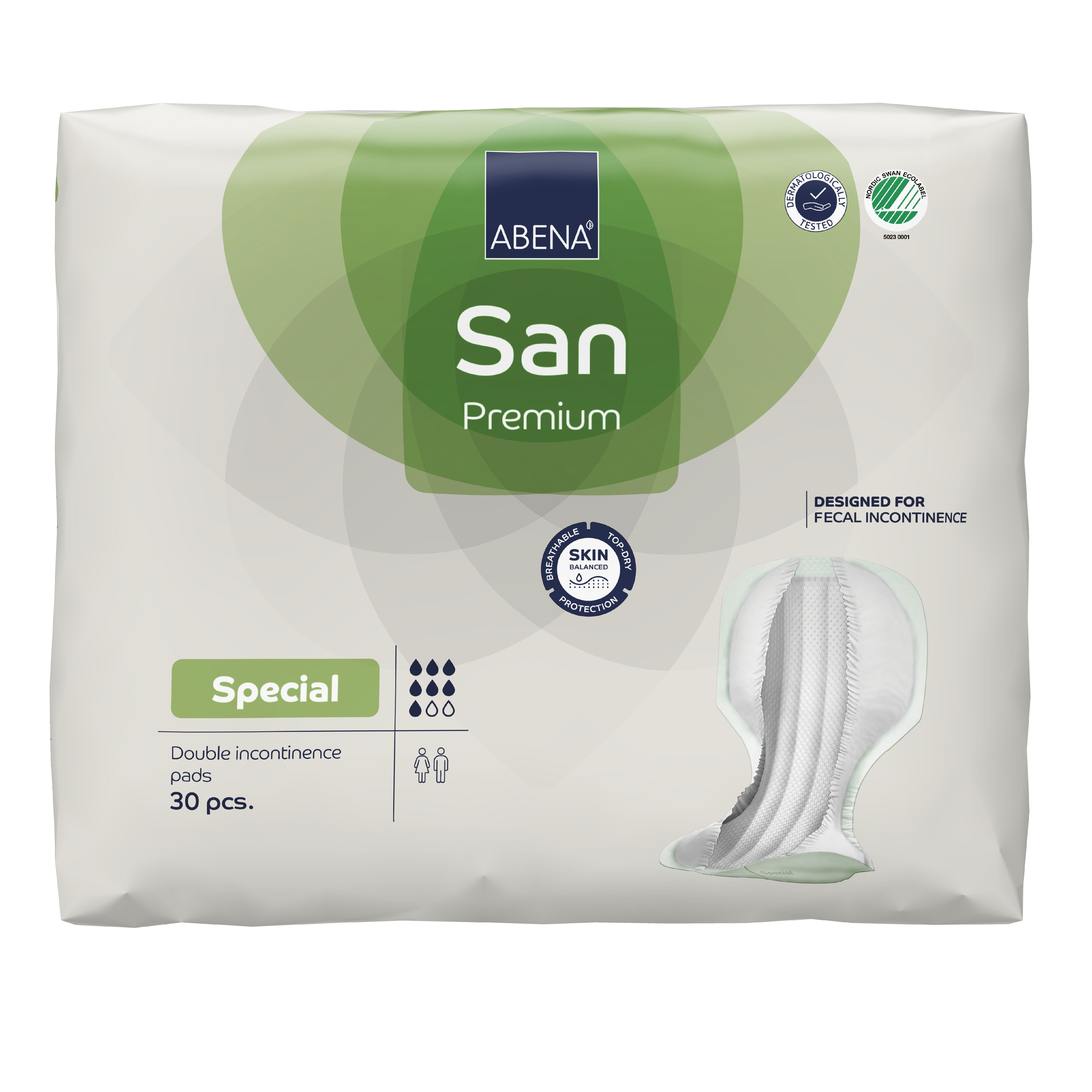 Abena White San Special Premium Incontinence Pads