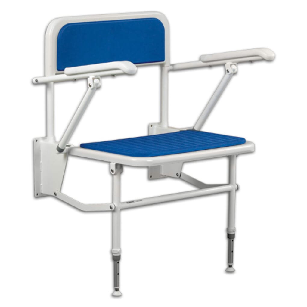 Extra wide shower hot sale chair with arms