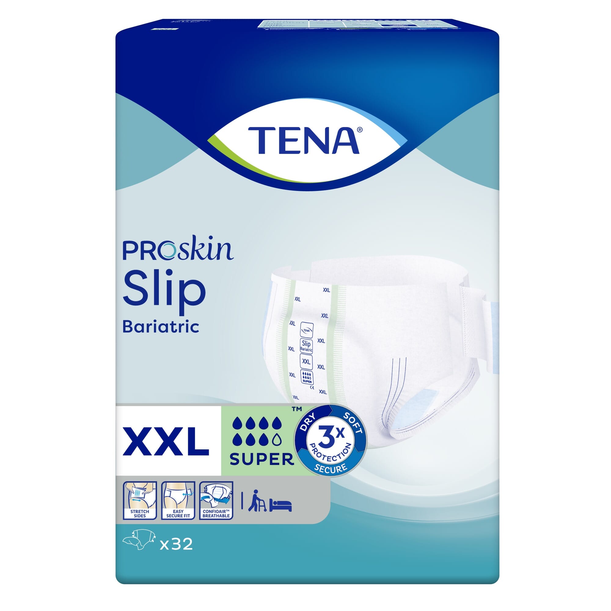 Tena White Slip Stretch Xxl Incontinence Pants - Multipack
