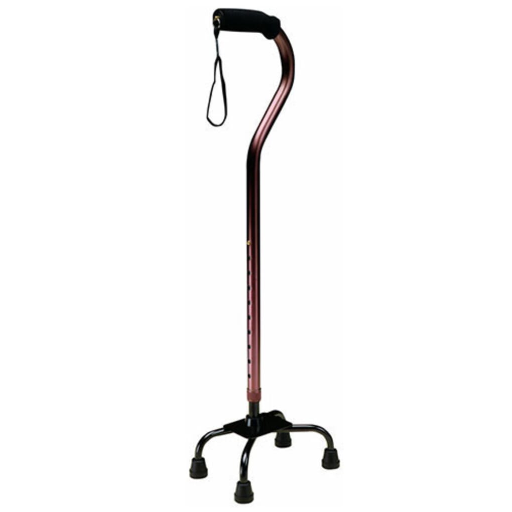 Adjustable Quad Walking Stick - Bronze - Complete Care Shop