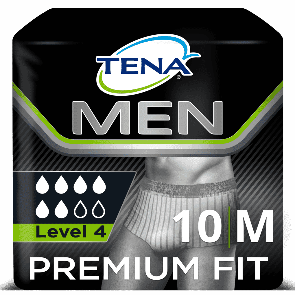 TENA Men Active Fit Incontinence Pants Plus Size Medium 9 pack