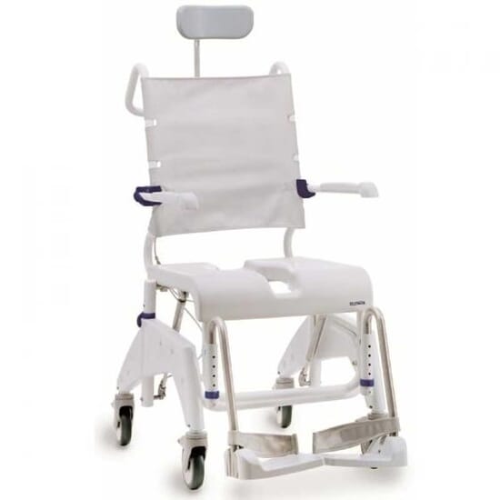 Invacare Aquatec Ocean Ergo XL Bariatric Shower Wheelchair, Rolling