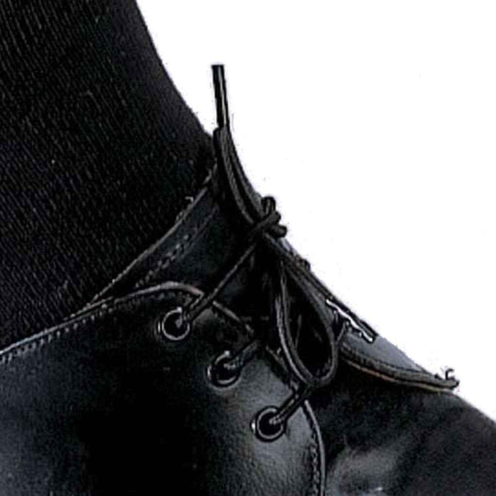 Black elastic store laces for shoes