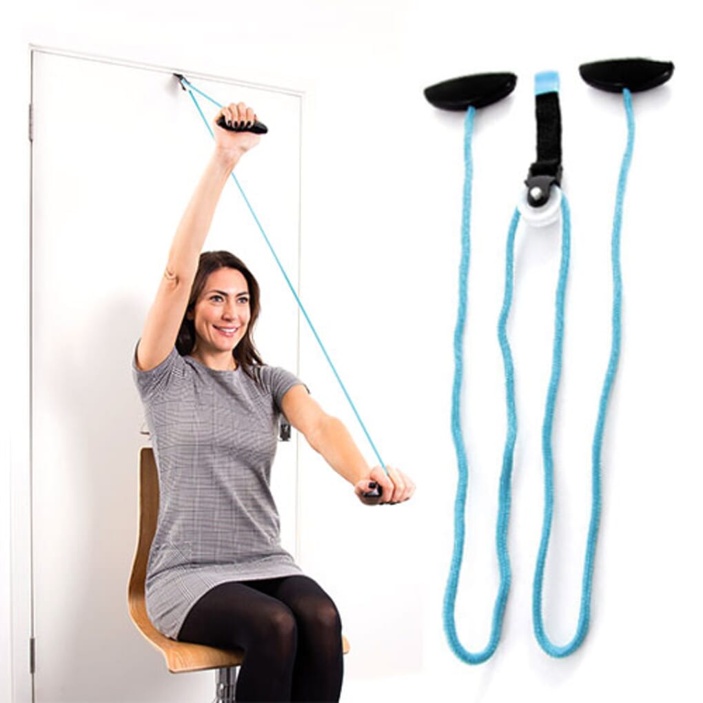 Door pulley online workout