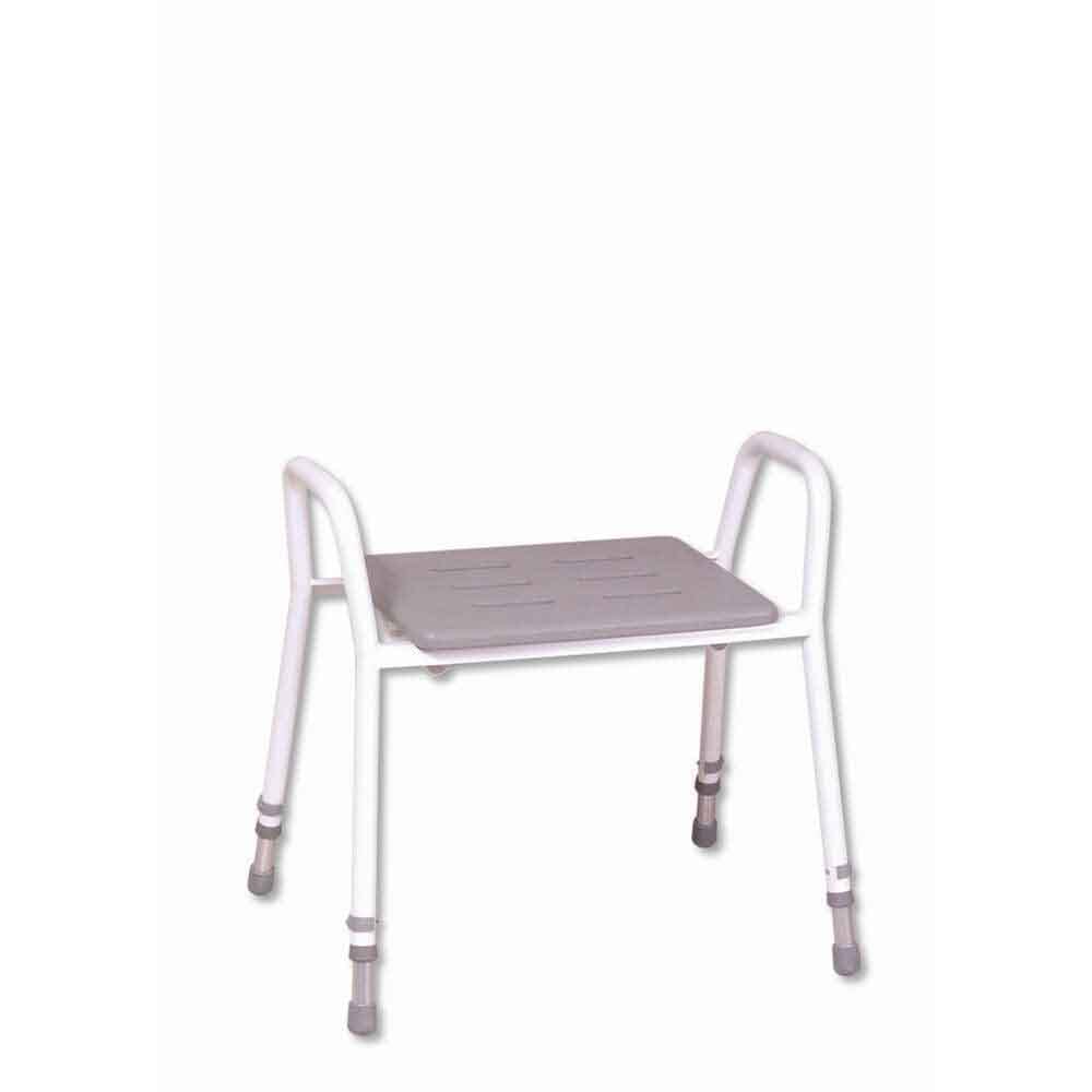 Folding shower discount stool with handles