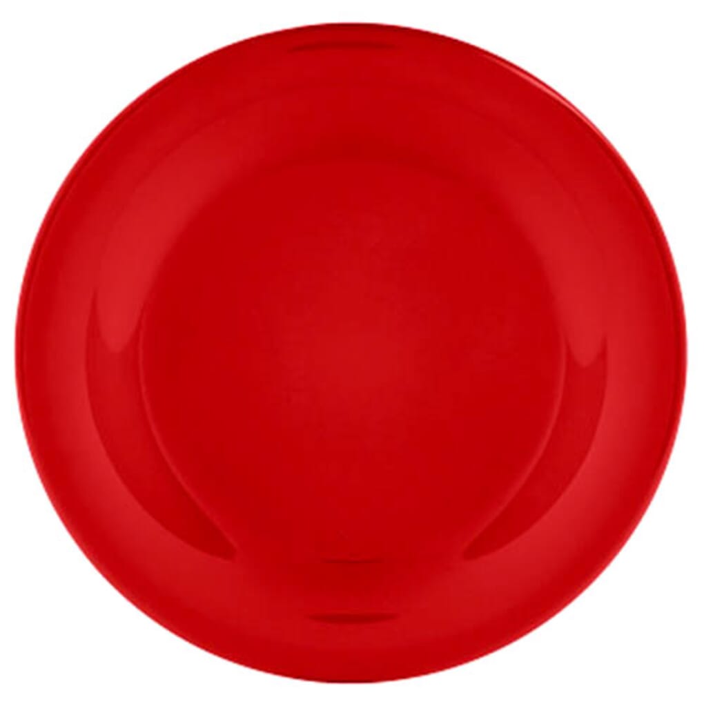 Red on sale dinner plate