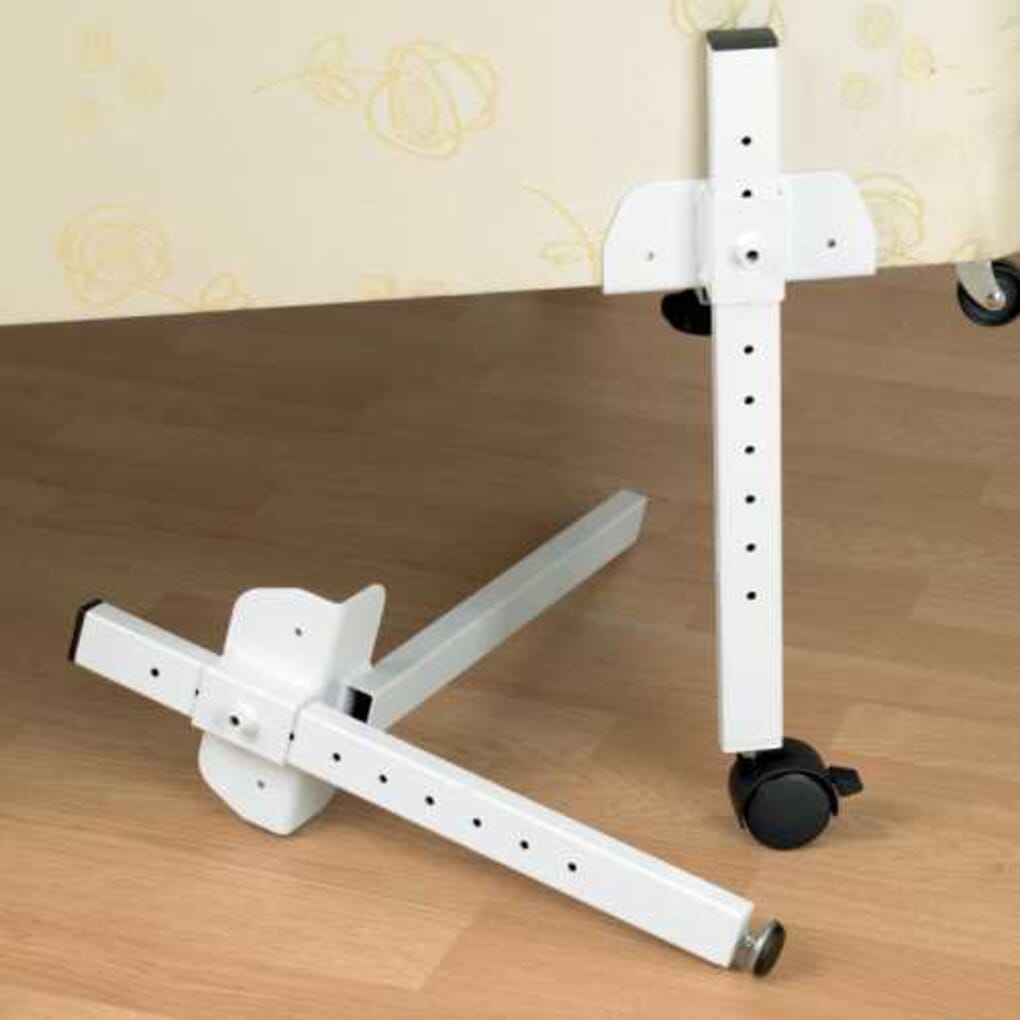 Adjustable bed deals riser legs