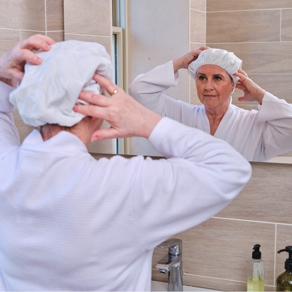 Shampoo caps shop for elderly