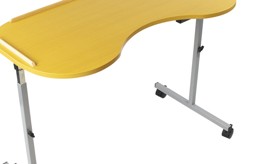 NRS Healthcare Curved Adjustable Overbed Table Complete Care Shop