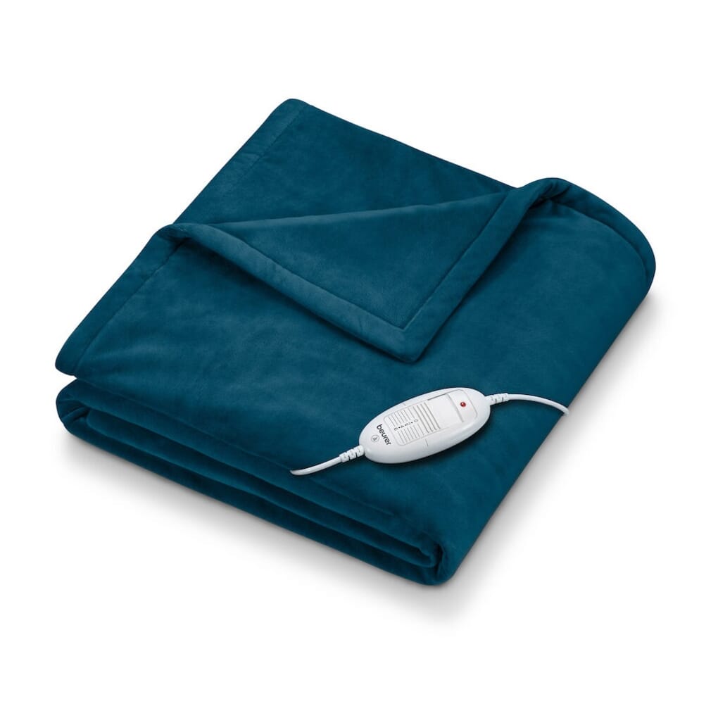 Beurer HD75 Cosy Heated Throw - Ocean Blue - Complete Care Shop