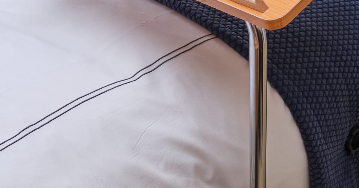 Bedside table that on sale slides under bed