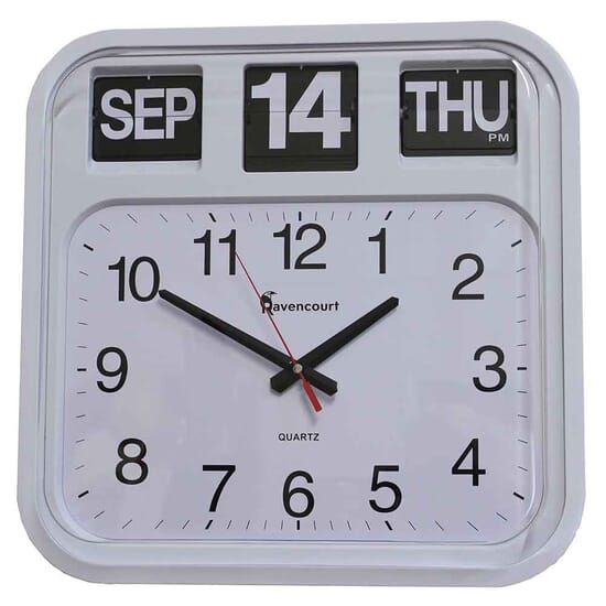 Calendar Wall Clock Complete Care Shop