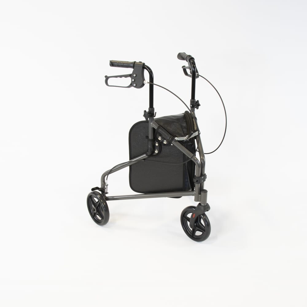 Nrs Healthcare Silver Wheel Steel Rollator - Size 3