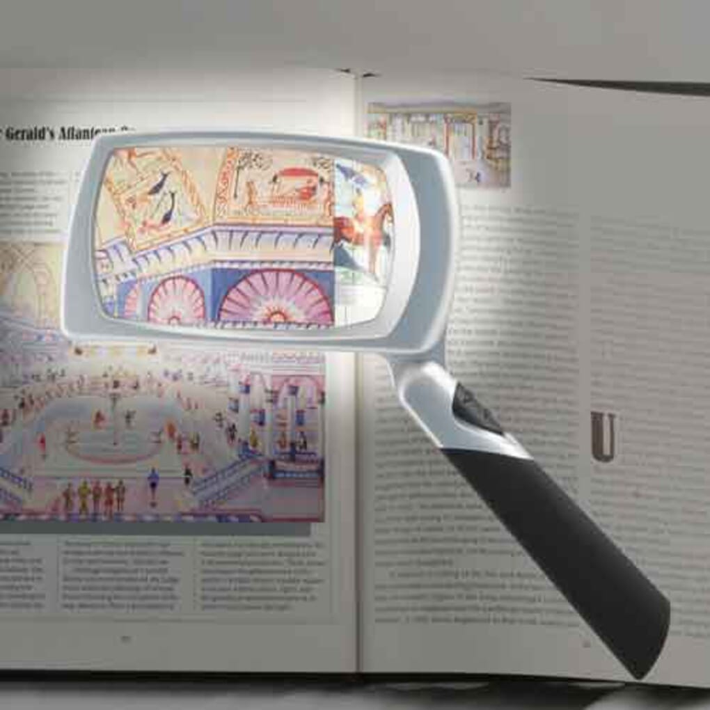 Magnifying Glass with Light and Stand, Folding Design 18 LED Illuminated Magnifying  Glass for Close Work, Large Magnifying Glasses for Reading 