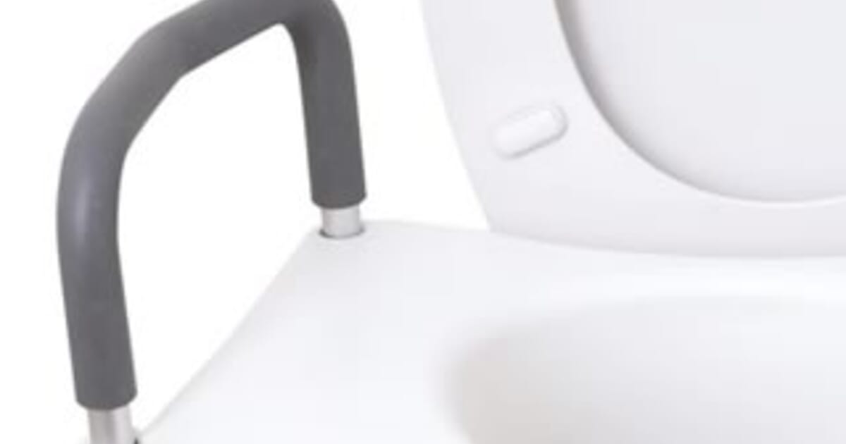 Raised Toilet Seat with Removable Arms NRS Healthcare Pro
