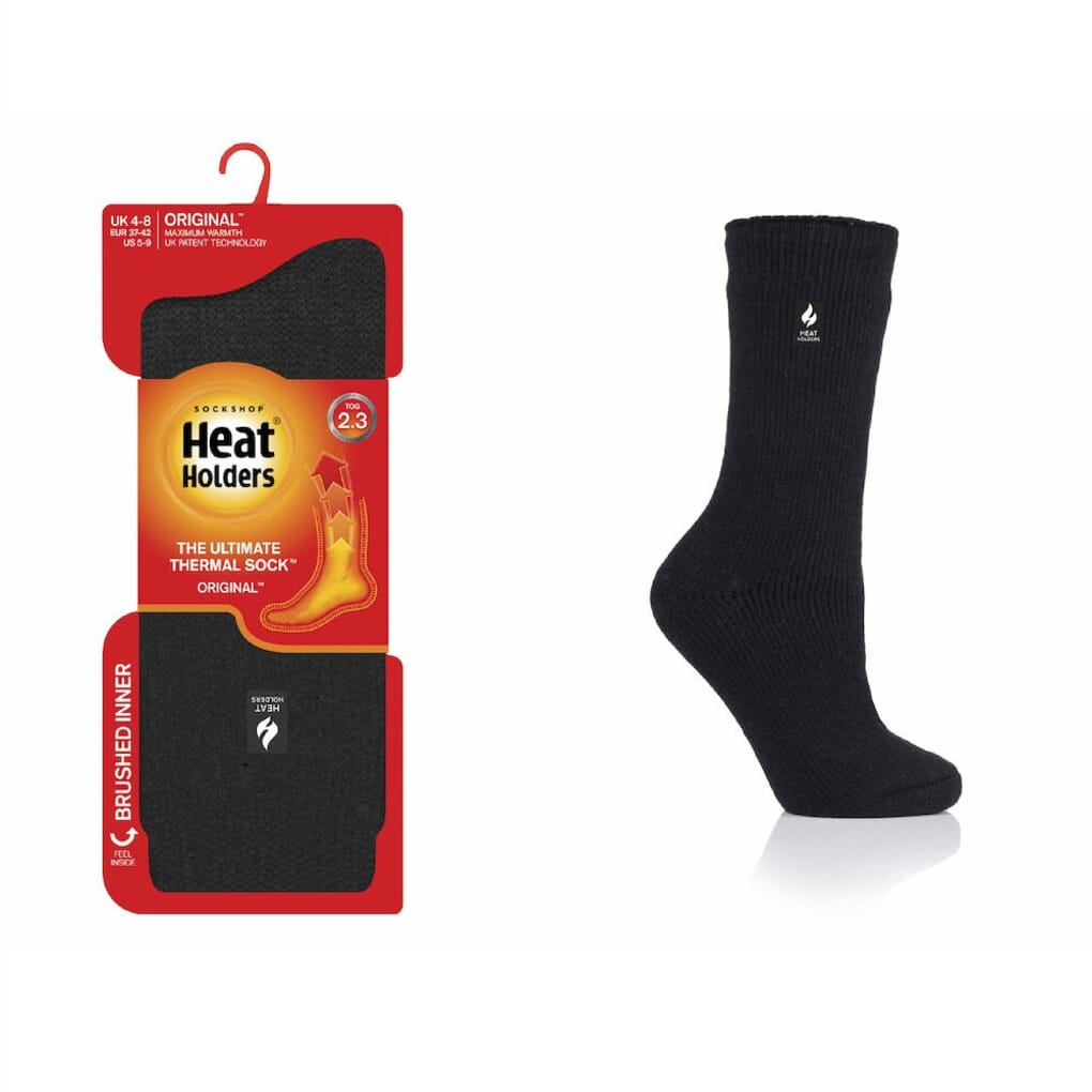 Heat Holders Thermal Socks - Ladies, Black - NRS Healthcare Pro