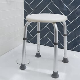 Round discount shower stool