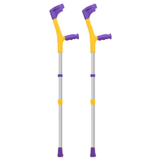 Purple and Yellow Childrens Crutches Complete Care Shop