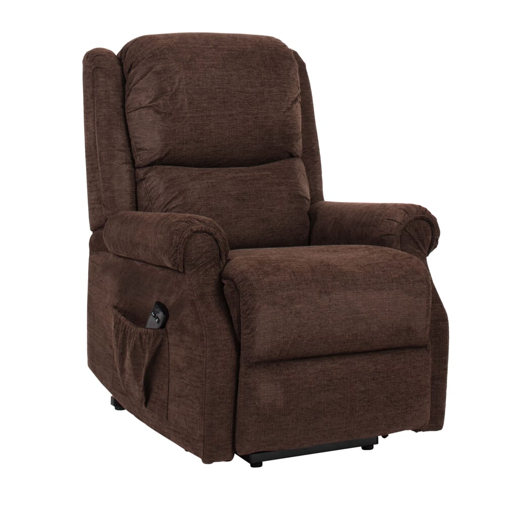 Brown single store recliner chair