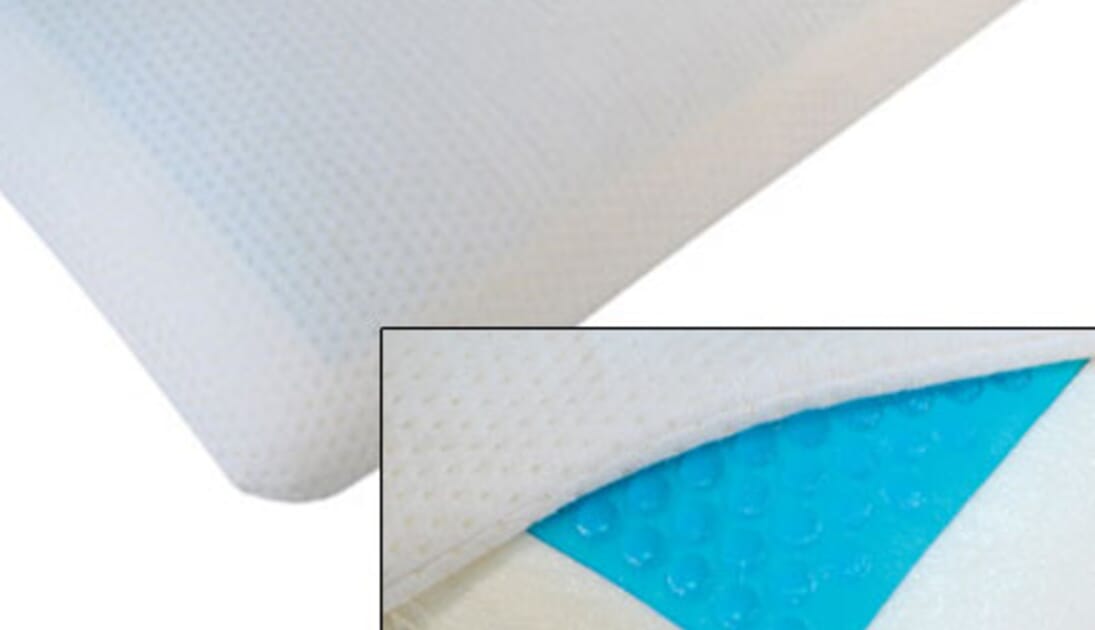 Memory foam pillow with infused on sale gel
