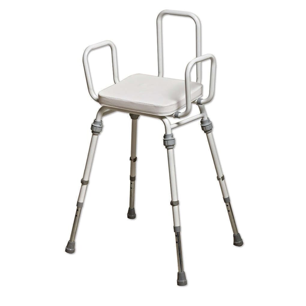 NRS Healthcare Compact Easy Modular Perching Stool With Arms