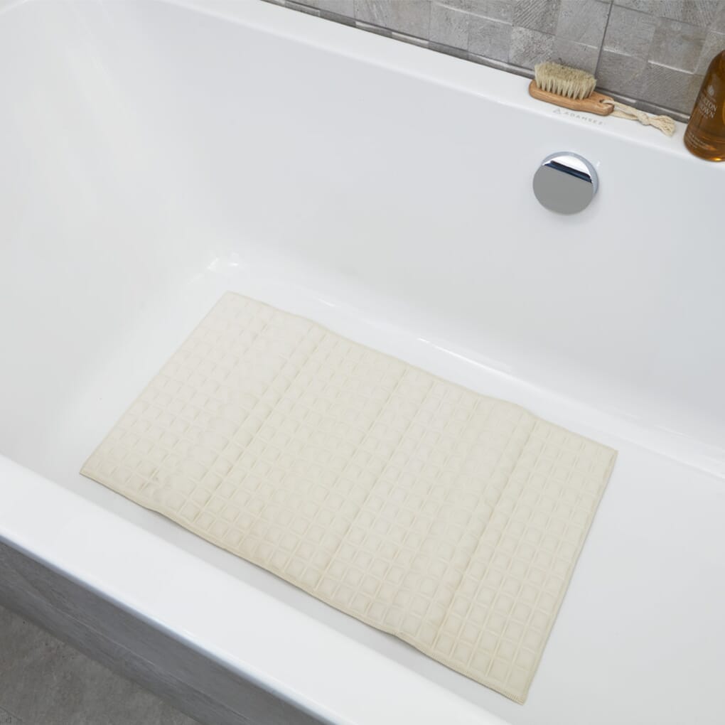 Permanent bath clearance mat