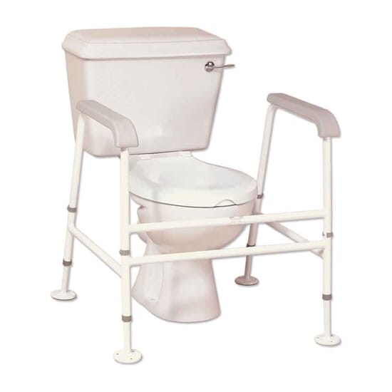 Nuvo Extra Wide Floor Fixed Toilet Frame [VAT Exempt] NRS Healthcare
