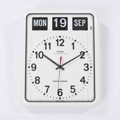 Wall Clock Extra Large Digital Display Time Day Calendar Indoor