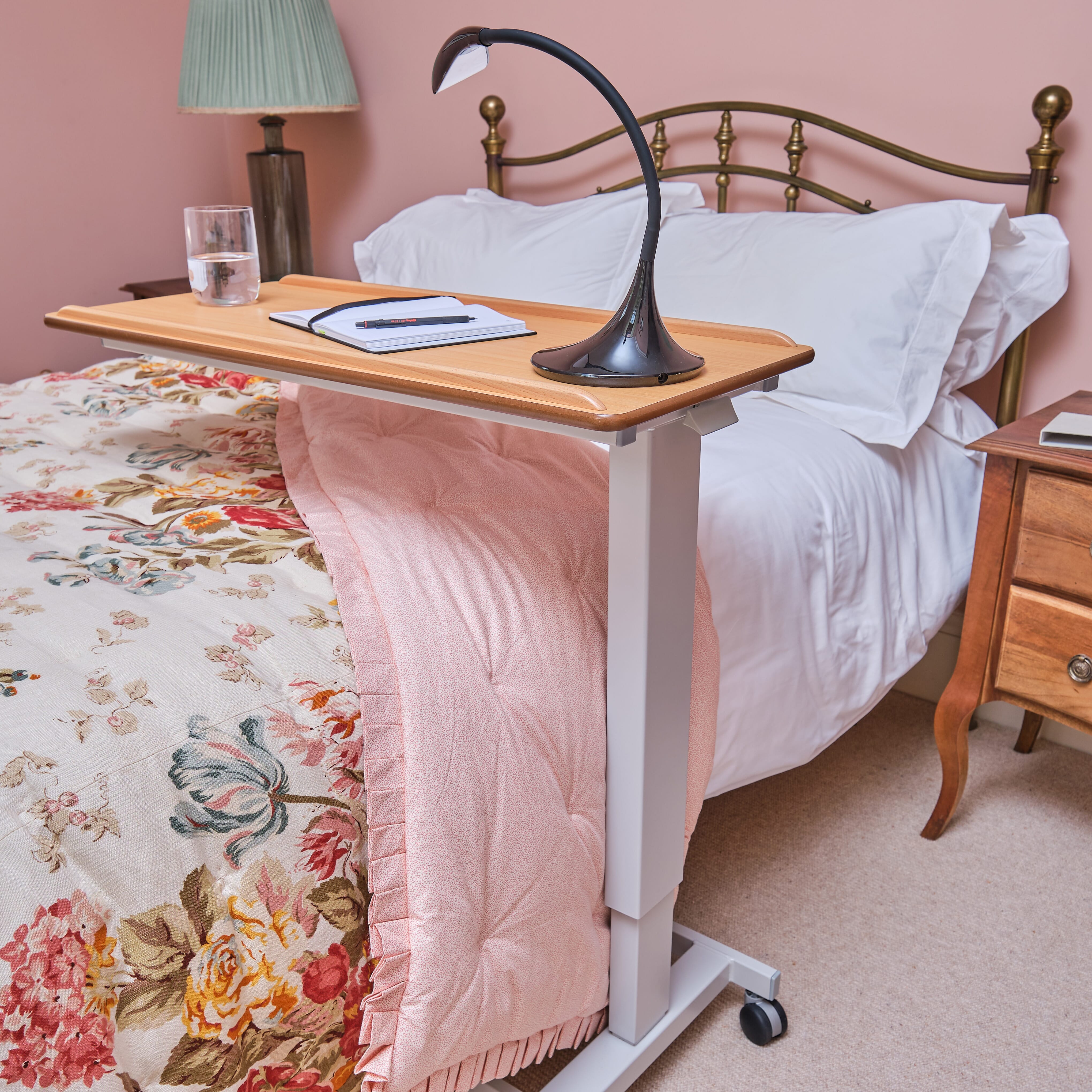 Moveable table online for bed