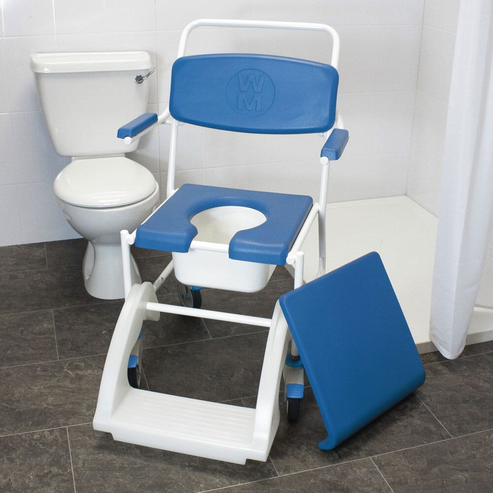 comfort travel shower commode chair
