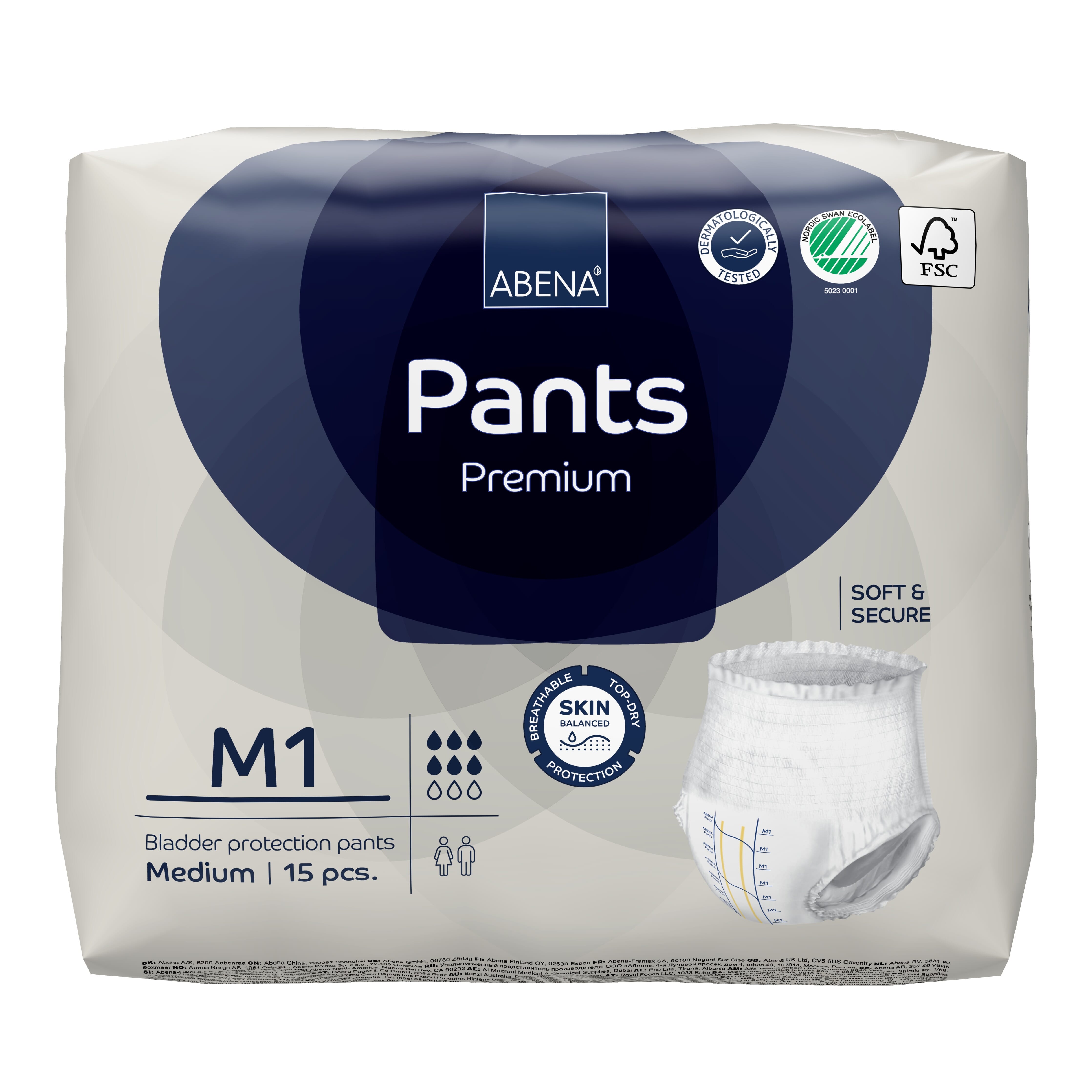 Image of Abena Pants Premium Incontinence Pants - M1