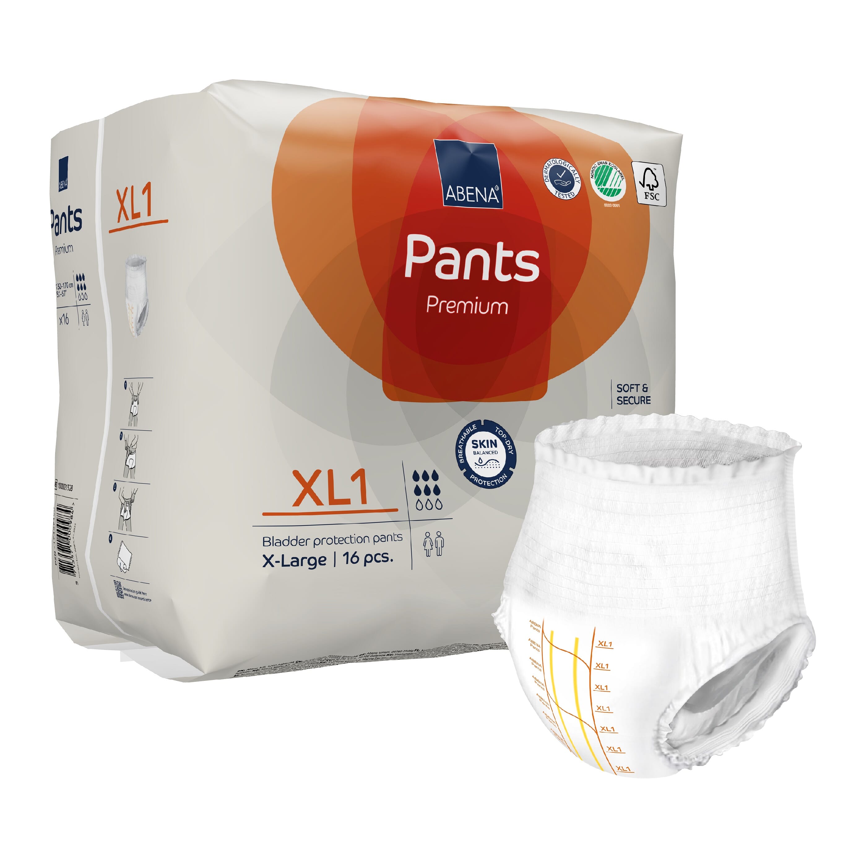 Image of Abena Pants Premium Incontinence Pants - XL1