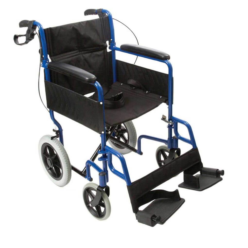 Lightweight folding shop wheelchair