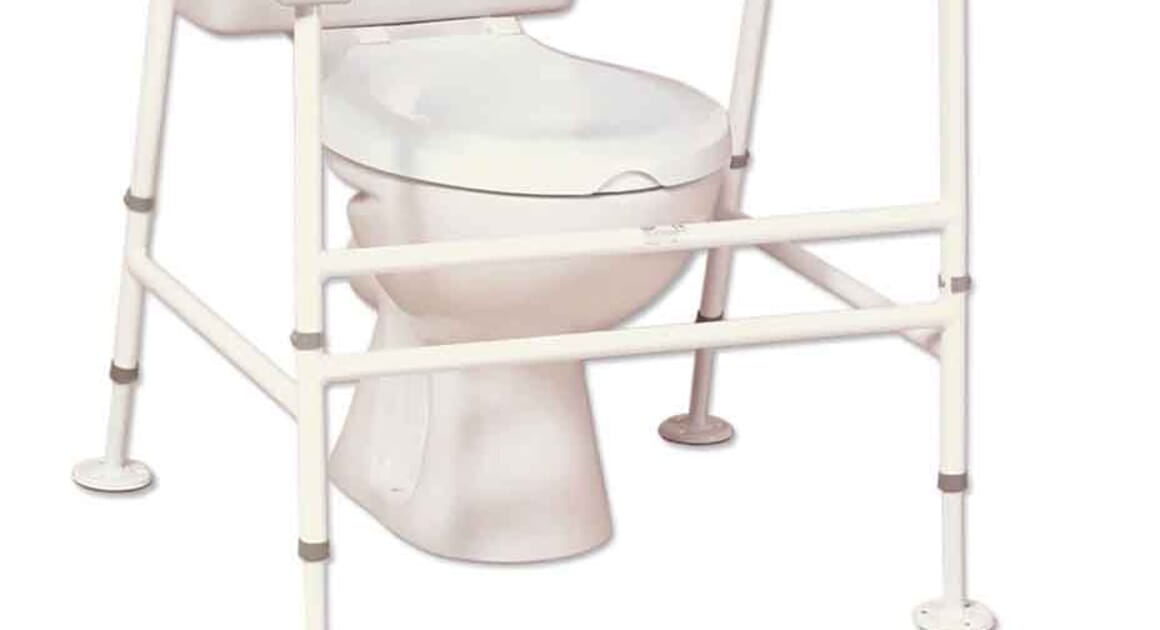 NRS Healthcare Nuvo Extra Wide Floor Fixed Toilet Frame NRS Healthcare Pro