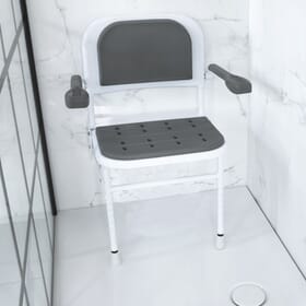 Wall mounted folding online shower seat