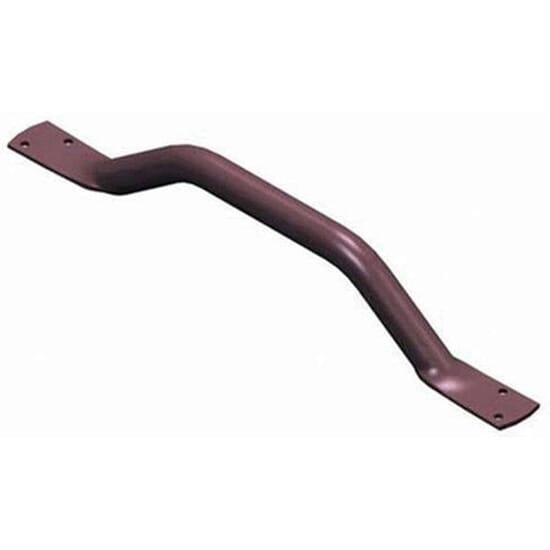 Offset Flat End Grab Rail 610mm (24 inches) Brown NRS Healthcare