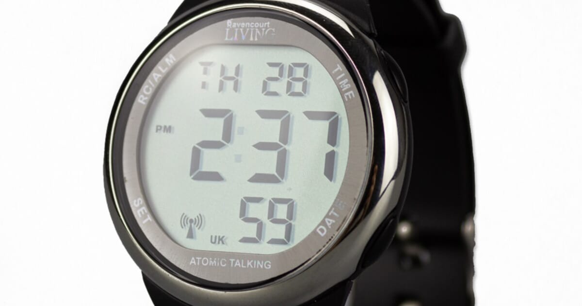Ravencourt Living LCD Radio Controlled Digital Watch Complete Care Shop