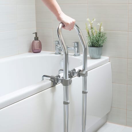 Suction Shower Grab Grip Bar Shower Handle & Bathroom Bathtub Handle Heavy  Duty Safety Grab Bar Non Slip - ONLY for Tiles Glass & Hard Plastic