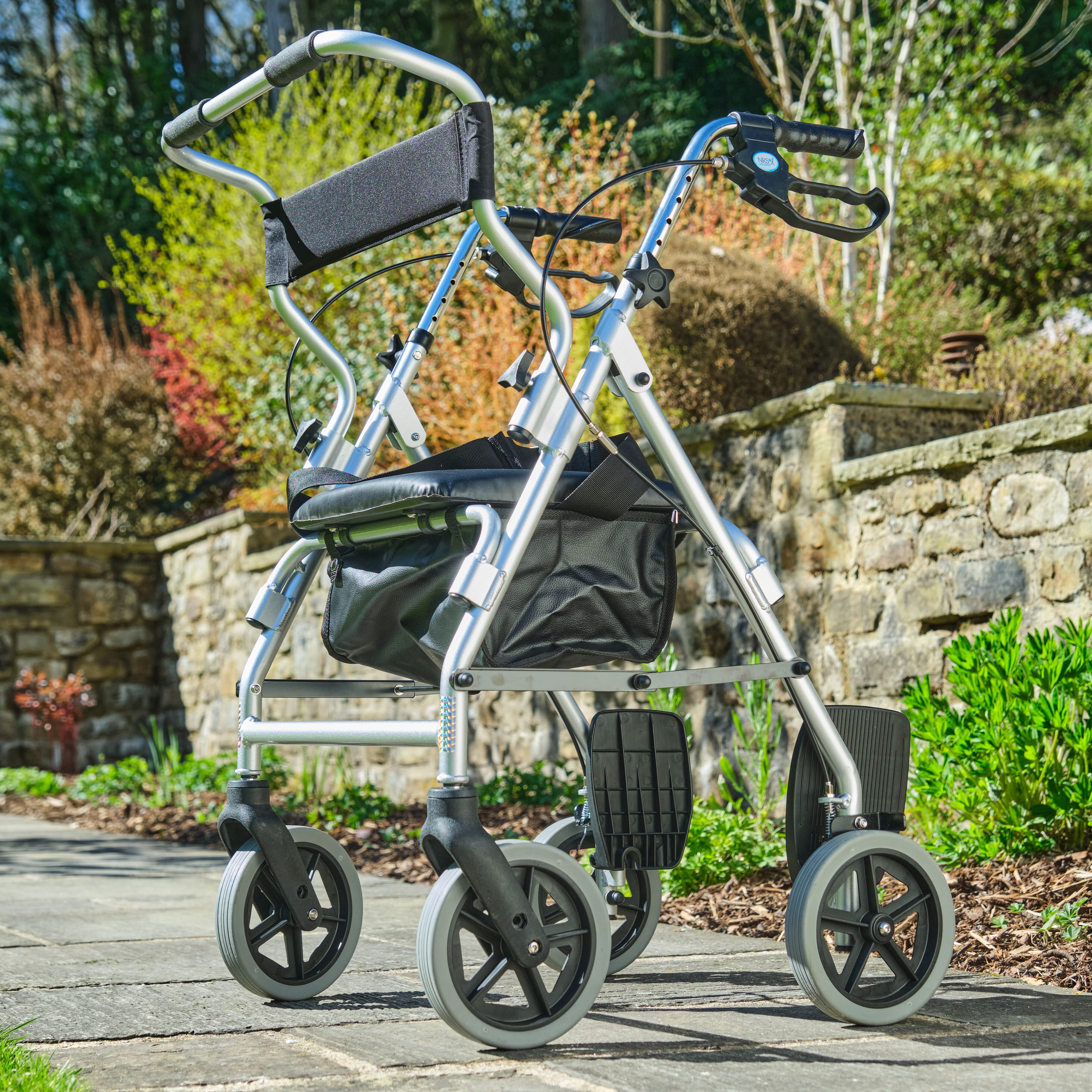 NRS Healthcare 2 in 1 Rollator and Transit Chair