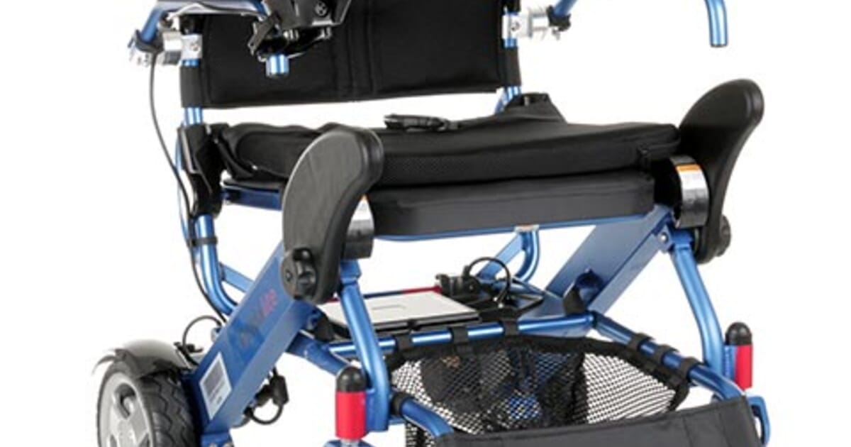 Motion Healthcare Foldalite Folding Electric Wheelchair NRS Healthcare Pro