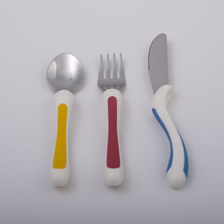 Silverware Adapted Spoons Parkinsons Utensils - Adaptive Utensils for  Elderly, Disabled, Adults, Parkinsons Patients, Handicapped, Non Weighted  Stainless Steel Flat Edge Cooking Spoon