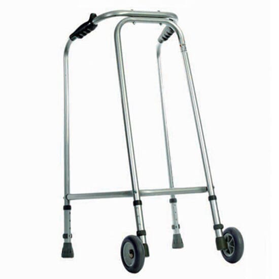 Bariatric Folding Walking Frame with Wheels - Complete Care Shop