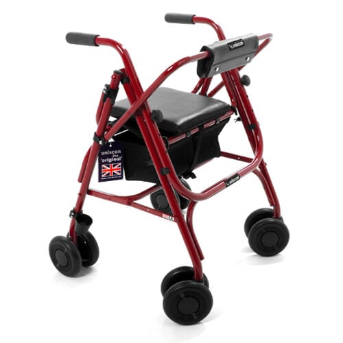 COMPLETE CARE SHOP Glider Plus Rollator 4 Wheeled Walking Aid Frame £