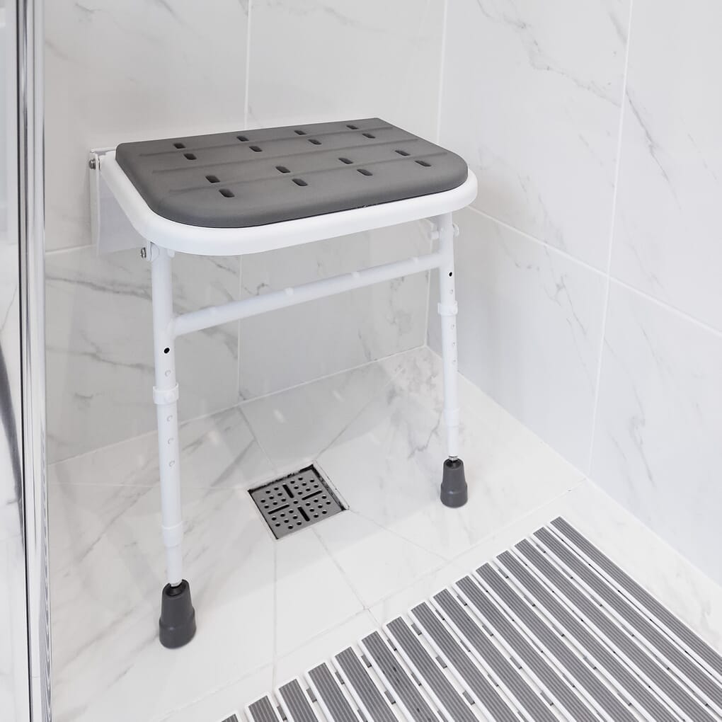 Collapsible best sale shower chair